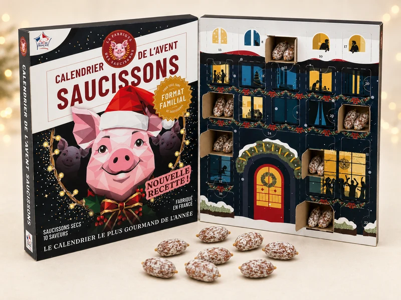 Calendrier de l'avent 60 mini-saucissons 2026