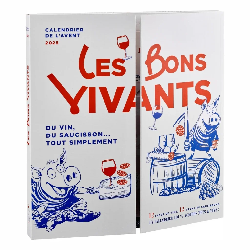 Calendrier avent saucisson et vin 2026